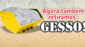 descarte de gesso com a rental caçambas em sorocaba e região